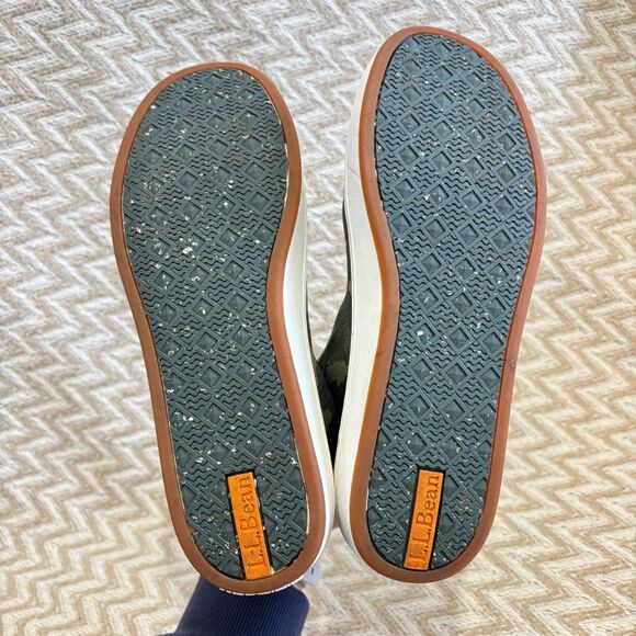 L.L. Bean Women's Eco Bay Stretch Knit Chelsea Boots Green Size 8.5 - Picture 8 of 9